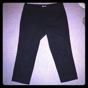 Elle Black Capri Slacks, Size 18